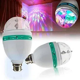 5teknova LED Bulb 360 Degree Rotating Crystal Magic Disco Light top 25 Single Disco Ball image 2