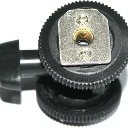 MILLETS Adjustable Swivel Dual Cold Hot Shoe Mount 1/4" Screw Adapter For Led Light Flash Shoe Adapter image 4