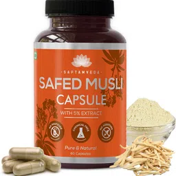 saptamveda Organic Safed Musli Capsules-picture-25