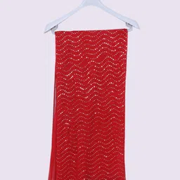 xpant Chiffon Embellished Maroon Women Dupatta-picture-12