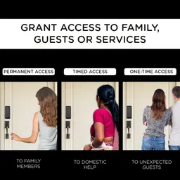 Qubo Rim Lock by HERO GROUP 3-Way Pincode RFID Access Card Mobile App Smart Door Lock image 4