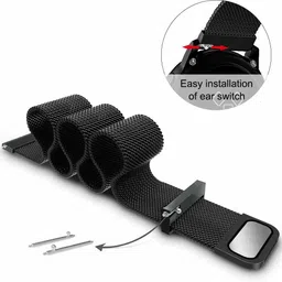 KHR Metal Chain Watch Strap for Noise ColorFit Pro 4 and Noise ColorFit Pro 4 Max Smart Watch Strap image 2