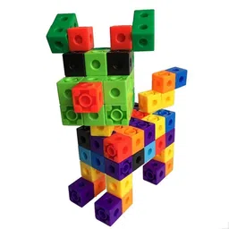 aexoniz toys (Cube+100 Pcs]Construction Block Play,Building Blocks Toy Set for Kids image 4