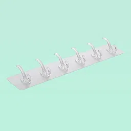Nail-Free Self adhesive 6 Hooks Hook Sticker pack pack Hook 12-image-80