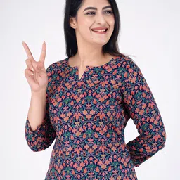 mintmarie Women Night Suit Set Multicolor Printed image 4