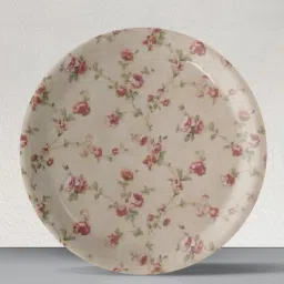 English Dainty Flower Porcelain Wall Plate-image-5