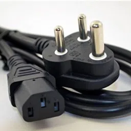 TECHON TV-out Cable Set of Male to Male 15 Pin VGA and Power Cable for Computer CPU, Monitor image 2