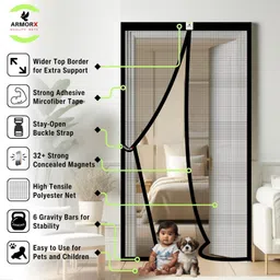 armorx Magnetic Door Polyester Washable Adults Mosquito Net image 5