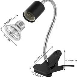 petjoy 50W UVB Turtle Basking Light with Holder, UV Sun Lamp for Reptiles & Aquariums Aquarium Tool image 2