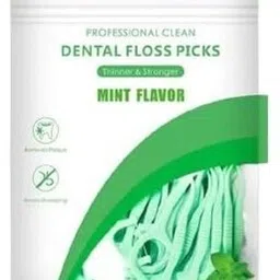 shriyarth sales Mint Dental Floss Tooth Picks for Teeth Cleaning - Plastic (100 Pieces)-picture-24