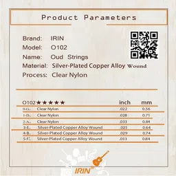 vinayakart Acoustic Guitar OUD Strings Set (G/0 -D/1 -A/2 -E/3 -B/4 -F/5) Guitar String image 5