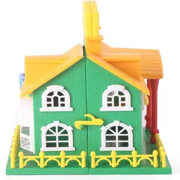 play nation 10 Pcs Doll House with Furniture for Girls | Role & Pretend Play Set for Kids image 3