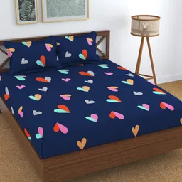 kawi Polycotton Queen Fitted (Elastic) 200 TC Floral Bedsheet image 5