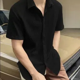 fitoda fashion Men Regular, Super Slim Fit Solid Cut Away Collar Casual Shirt-picture-24