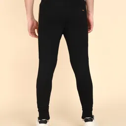 killer Men Solid Black Track Pants image 4