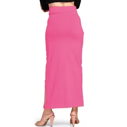 SCUBE DESIGNS Saree Shapewear Baby Pink (M) Lycra Blend Petticoat image 2