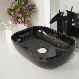 hardstone Designer Ceramic Wash Basin Table Top Ceramic Wash Basin/Vessel Sink (13x18x5.16 INCH ) Table Top Basin-picture-25
