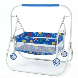 sportz Baby Cradle Cot Cum Stroller (Small,Blue)-picture-18