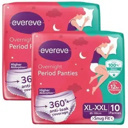 evereve Period Panty For Women, (XL-XXL),20 Pcs, 360 Degree Coverage, 0% Leaks Sanitary Pad-picture-36