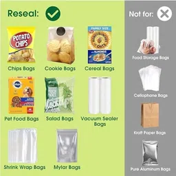 krishna variety hub Portable 2 in 1 Mini Sealing Machine and Cutter | Handheld Food Packet Sealer Hand Held Heat Sealer image 5