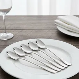 hanizia stainless steel long spoon set 5 Stainless Steel Cream Spoon Set-picture-47