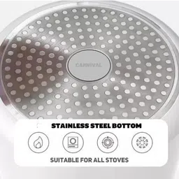 carnival Aluminium Regular Model Inner Lid Pressure Cooker Pure Virgin aluminium 1.5 L Induction Bottom Pressure Cooker image 2