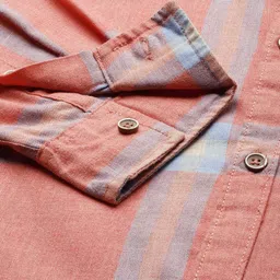 the indian garage co. Men Regular Fit Checkered Spread Collar Casual Shirt image 3