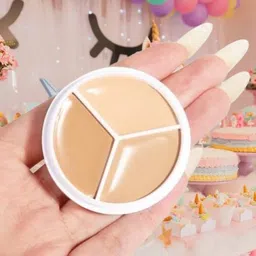 3-in-1 Full Cover Concealer Makeup Palette Cream c87 Concealer-image-43