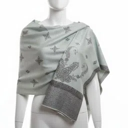 Sahilgarments Wool Floral Print Women, Men Shawl-picture-11