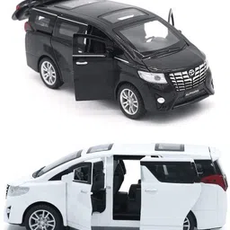 zuuluzrs 1:32 Toyota Alphard Toy Car Metal With Doors Can Be Open-picture-18