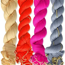 fabflick Lycra Blend Self Design Multicolor Women Dupatta-picture-28