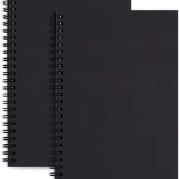 labuk 2pcs Blank Journal Notebook Unlined Spiral Notebook, A5 Soft Cover Sketch Book A5 Notebook Blank 100 Pages-picture-22
