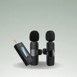 clairbell K35 3.5mm Aux Dual Receivers With Wireless Collar Mic For YouTube & VlogingI68 Microphone-picture-15