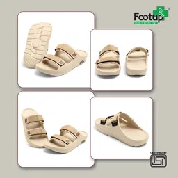 footup Super Soft|Orthopedic|Comfortable|Lightweight|Diabetic Men Slippers image 3