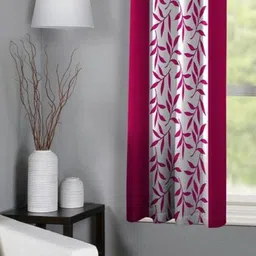 150 cm (5 ft) Window Polyester Semi Transparent Curtain (Pack Of 2)-image-70