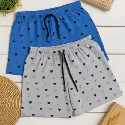 tapasya fashion Pack of 2 Printed Women Multicolor Regular Shorts-picture-40