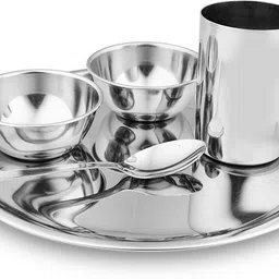 shri & sam Pack of 5 Stainless Steel Dinner Set-picture-31