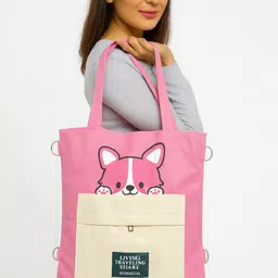 hsr 3 In 1 Handbag for Women School, College, Office, Travel, Shopping and Daily Use Waterproof Backpack image 3