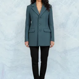 pepzo Women Solid Double Breasted Casual Blazer-picture-15