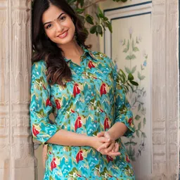 nama Women Viscose Rayon Kurta Pant Set image 4