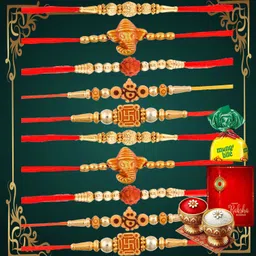 Religious RK24_MB_PAK_10_J1 Assorted RakhiSet-image-4