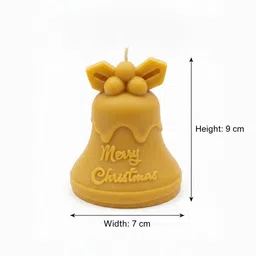 sundara naturall Christmas Bell Candle | Soy Wax Decorative Candle for Home Décor & Gifting Candle image 4