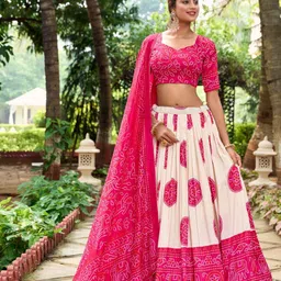 krishu ethnics Printed Semi Stitched Lehenga Choli-picture-31