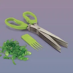 omntora Five Blade Premium Stainless Steel Vegetable Chopping Cutter Scissor Scissors-picture-41