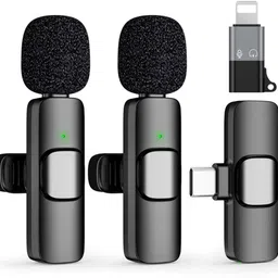 SterlingBazaar K9 Dual Lapel Mic for iPhone/Type-C | YouTube, Recording, Conference Use Camera Microphone-picture-15