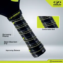 cougar Carbon Fibre ComfortGrip Pickleball Paddle-Light weight Racket,2 Pickle Ball & 2 Pickleball Paddle image 3