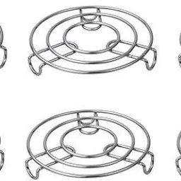 veeram Steel Round Trivet Table Ring & Steaming Stand for Hot Pots, Pans & Cookware Steel Trivet-picture-31