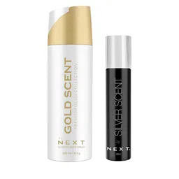 NEXT CARE Set Of 2 Gold Scent Body Spray - 200 ml & Silver Scent Perfume - 30 ml-picture-21