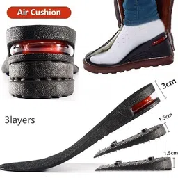 srgonline Height Increase Insole 4-Layer Air Cushion Heel Shoes Insole for Men & Women Heel Support image 2