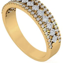 Diamtrendz Jewels BIS Hallmarked Band 14kt Cubic Zirconia Yellow Gold ring-picture-12